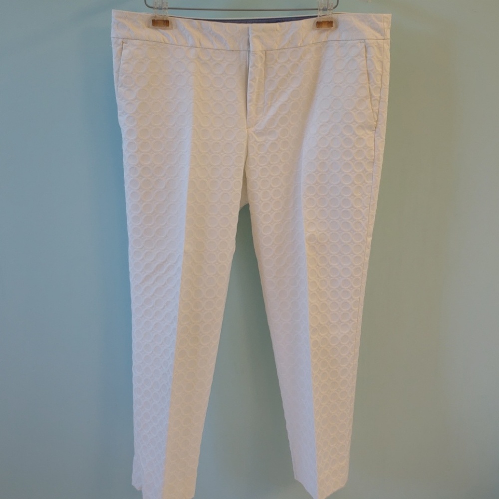Banana Republic white slim ankle pants size 14